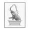 Stupell Industries Monochrome Elephant Bathing Splashing Water Bathtub Framed Giclee Design By Annalisa Latella